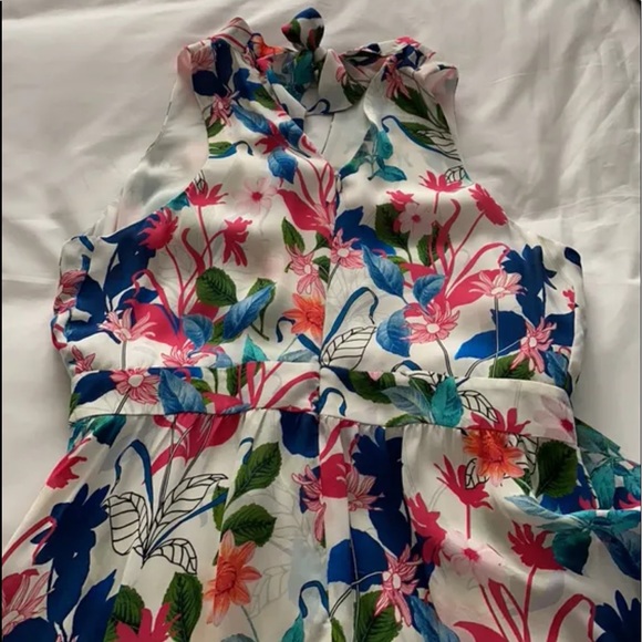 Parker the Most Beautiful Printed Silk Dress - Picture 4 of 6